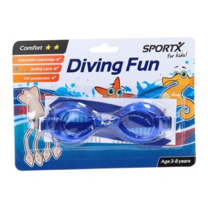 SportX Kids Zwembril Comfort – Blauw