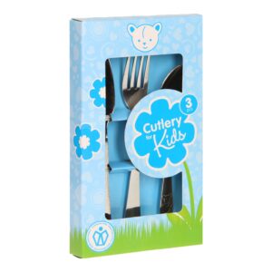 Bestekset RVS, 3dlg. – Blauw