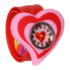 Klaparmband met Horloge – Hart