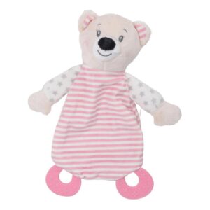 Baby Eco Pluche Knuffeldoekje Beer – Roze
