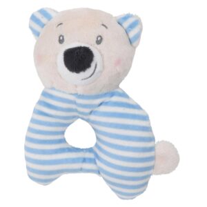 Baby Eco Pluche Rammelaar Beer – Blauw