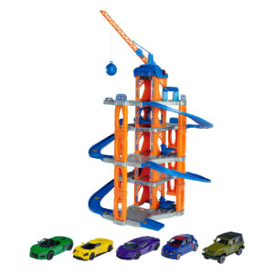 Majorette Garage met Lift en 5 Auto’s