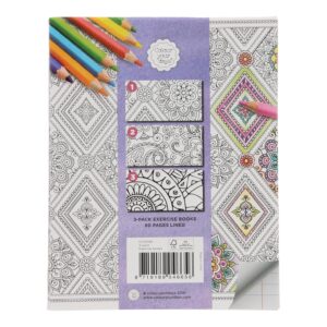 Kleur je eigen Schrift, set van 3  (A5 – gelinieerd)