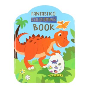 Fantastico Kleur- en Stickerboek – Dinosaurus