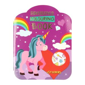 Fantastico Kleur- en Stickerboek – Eenhoorn