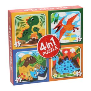 4-in-1 Puzzel – Dinosaurus
