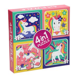4-in-1 Puzzel – Eenhoorn