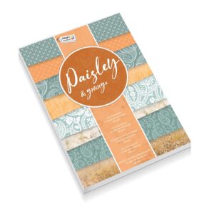 Knutselkarton A5, 32 vellen – Paisley & Grunge