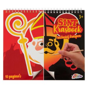 Sinterklaas Krasboek – Kras de tekening af