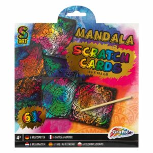 Scratch Kaarten, 6st. – Mandala
