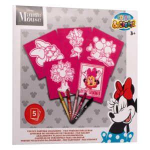 Minnie Viltkleuren 18×18 cm – 5 stuks